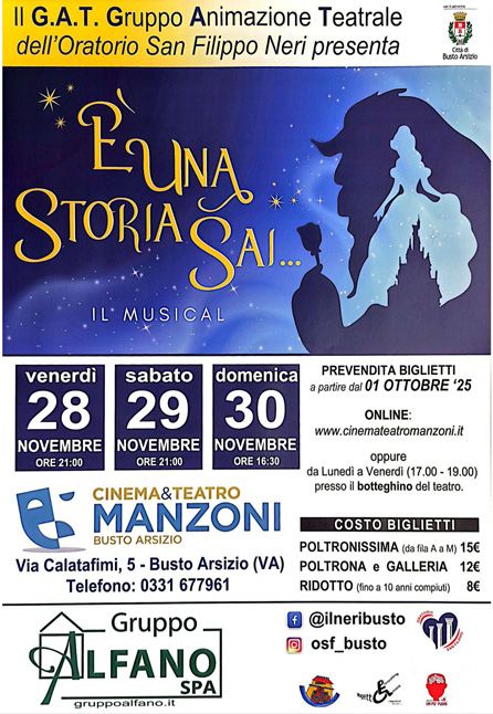 [TEATRO] È UNA STORIA SAI IL MUSICAL [CT MANZONI]